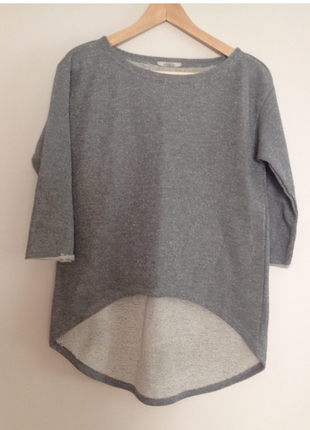 metalik iplik detaylı sweatshirt