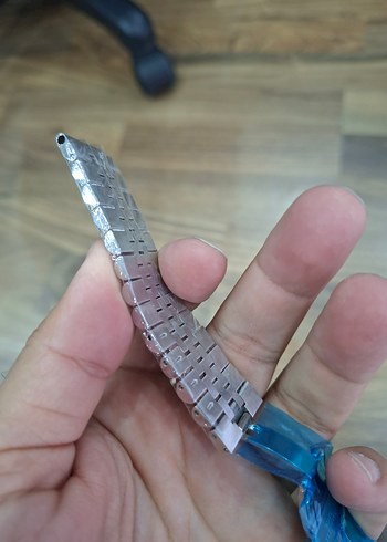 Altın ve Gri Erkek Saat Kayışı - Görsel 4