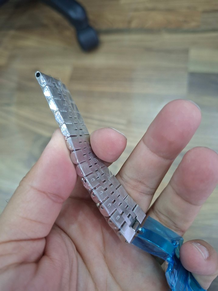 Altın ve Gri Erkek Saat Kayışı - Görsel 4