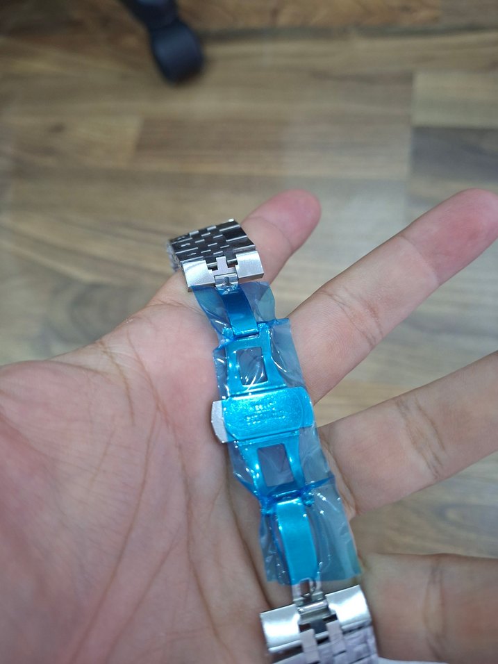 Altın ve Gri Erkek Saat Kayışı - Görsel 5