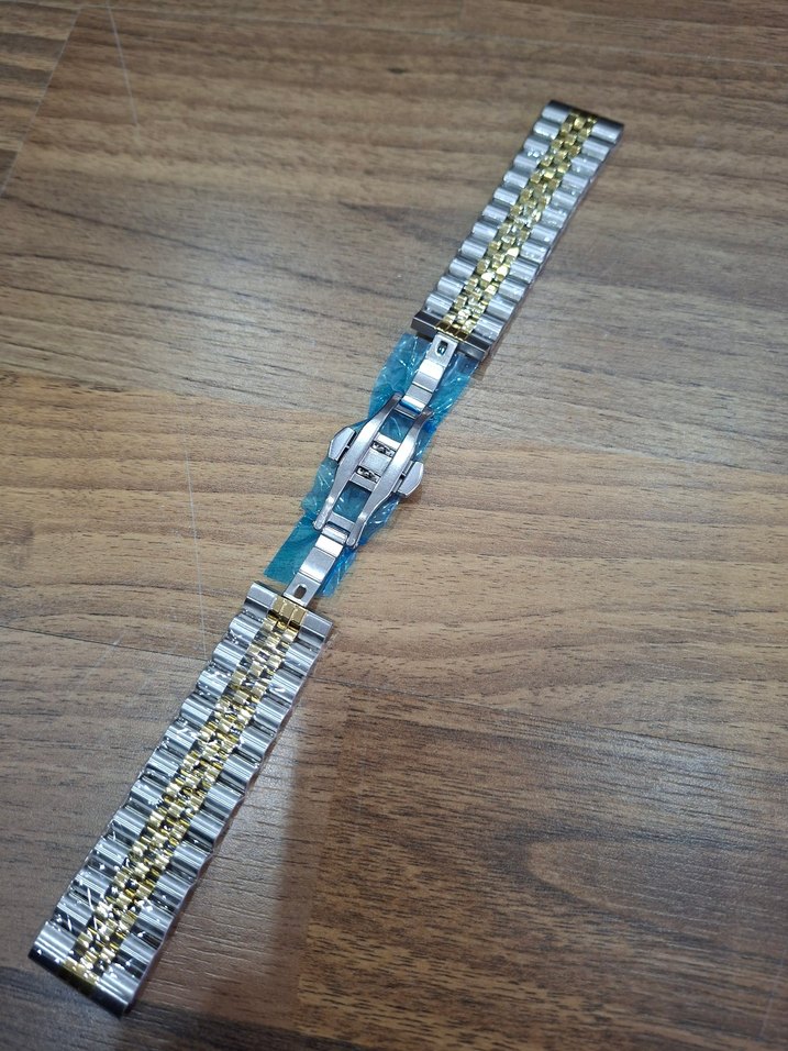 Altın ve Gri Erkek Saat Kayışı - Görsel 3