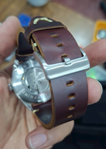 Kahverengi Deri Kayışlı Klasik Erkek Saati - Görsel 3