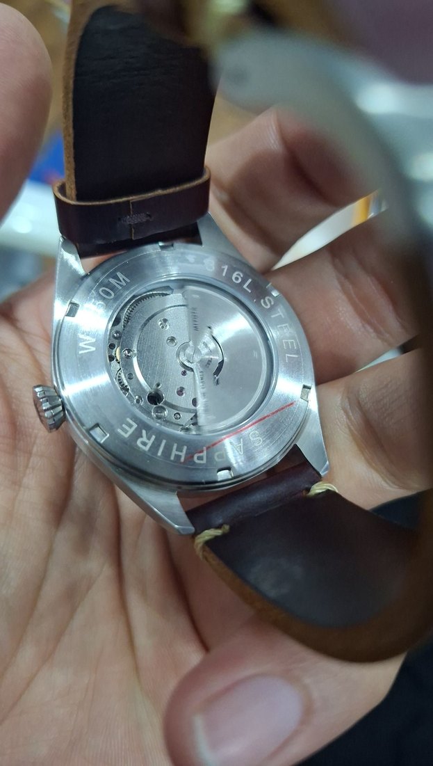 Kahverengi Deri Kayışlı Klasik Erkek Saati - Görsel 2