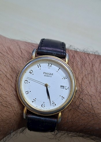 Altın Renkli Modern Klasik Erkek Kol Saati - Görsel 8