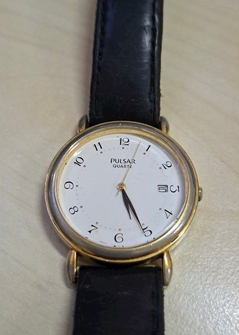 Altın Renkli Modern Klasik Erkek Kol Saati - Görsel 7