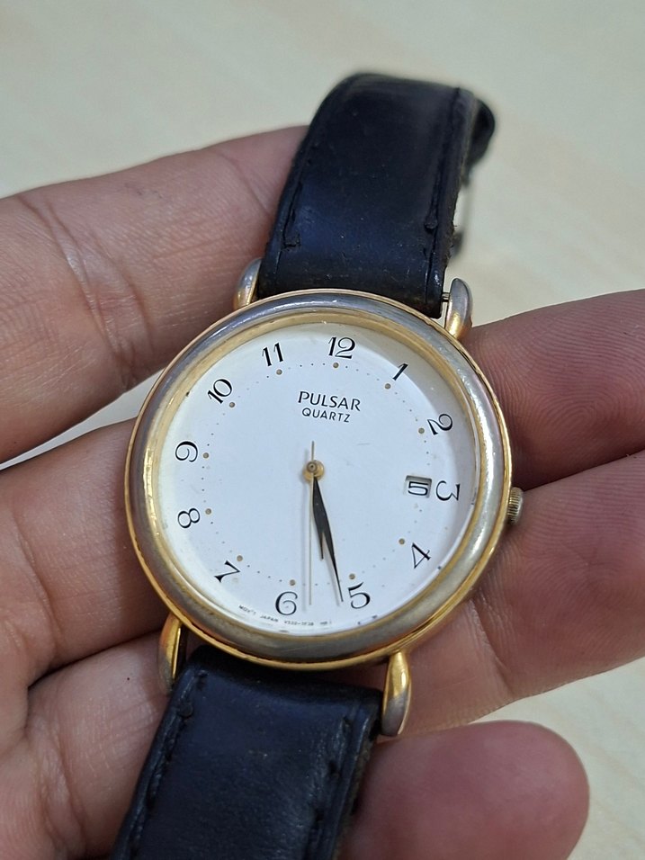 Altın Renkli Modern Klasik Erkek Kol Saati - Görsel 4