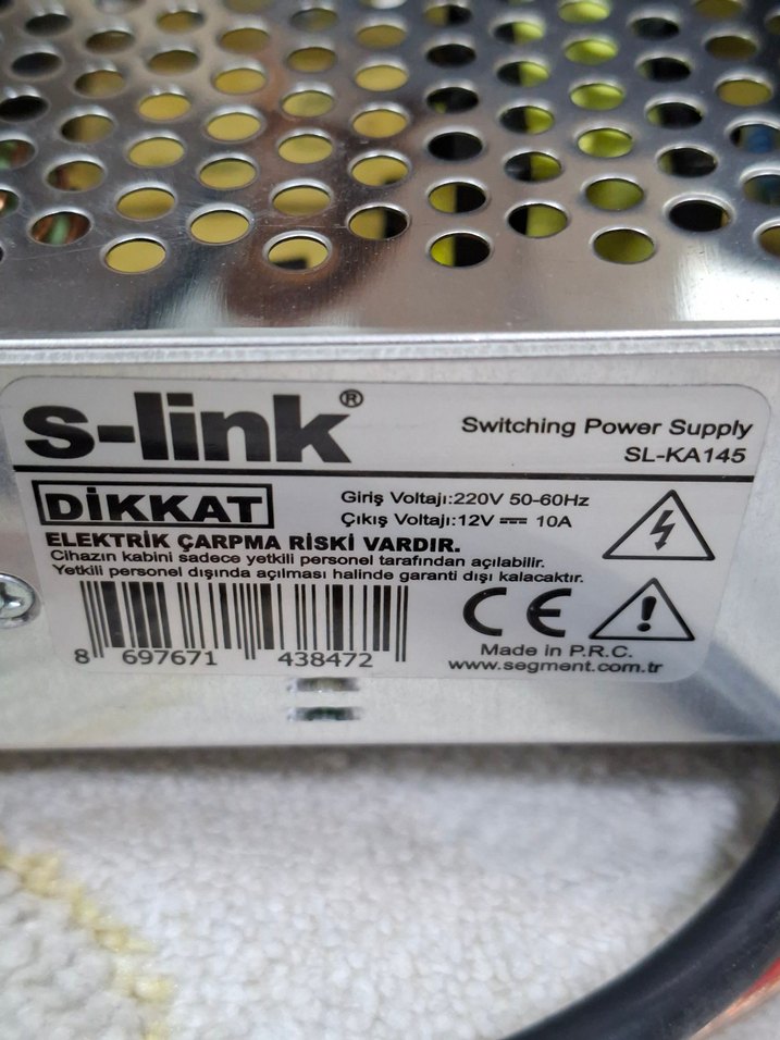 Sarı Kablolu Güç Kaynağı ve Fiş - Görsel 2