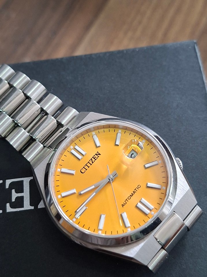 Citizen Sarı Otomatik Erkek Saati - Görsel 5