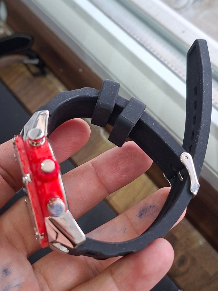 Erkek Kırmızı Attractim Biker Saat - Görsel 5