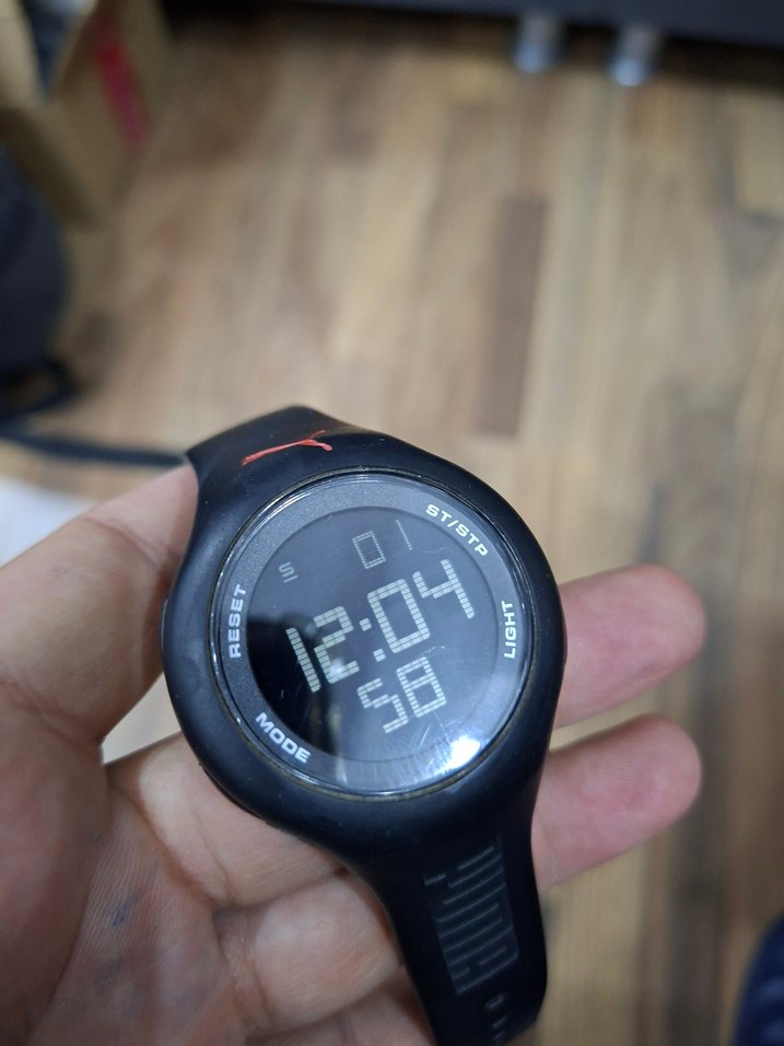 Siyah Dijital Erkek Spor saati. PUMA ORJİNAL - Görsel 2