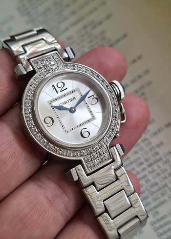 Cartier Kadın Beyaz Klasik Modern Saat - Görsel 2