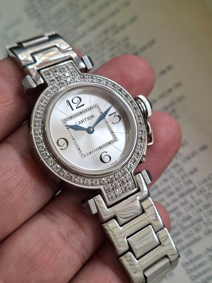 Cartier Kadın Beyaz Klasik Modern Saat - Görsel 2