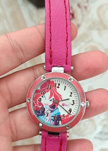 Winx Club Çocuk saati gerçek deri kordon