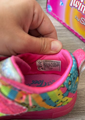 29 Beden pembe Renk Skechers Twinkle Toes Renkli Kız Çocuk Spor Ayakkabı