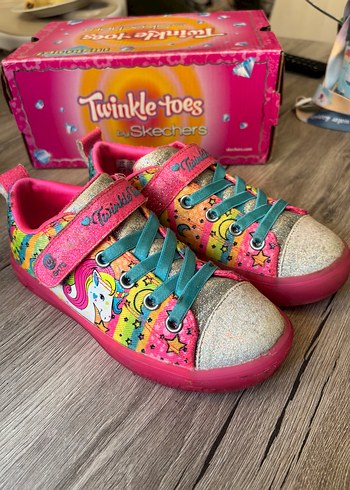 29 Beden Skechers Twinkle Toes Renkli Kız Çocuk Spor Ayakkabı