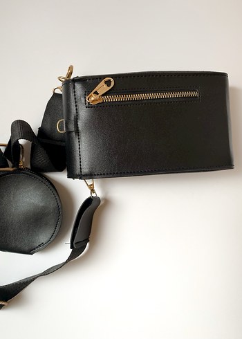 Siyah Kemerli Çocuk Cüzdanı ve askı - Görsel 3