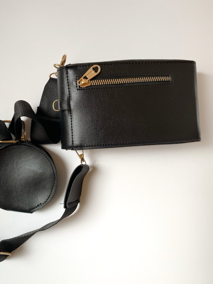 Siyah Kemerli Çocuk Cüzdanı ve askı - Görsel 3