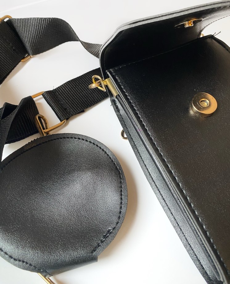 Siyah Kemerli Çocuk Cüzdanı ve askı - Görsel 2