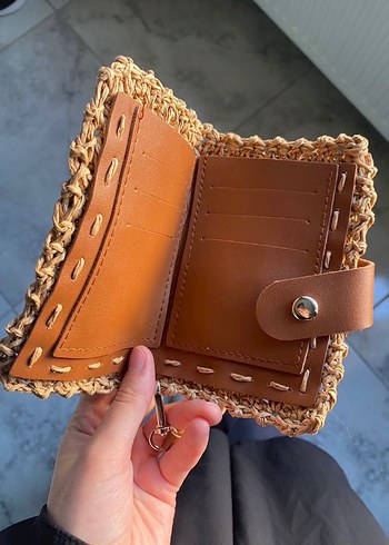 Örgü Bohem Kadın Portföy cüzdan - Görsel 3