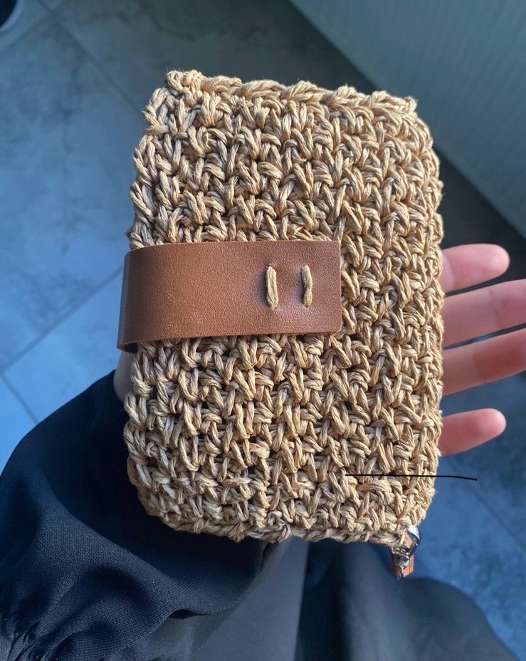 Örgü Bohem Kadın Portföy cüzdan - Görsel 2