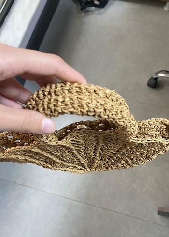 Bej Örgü Bohem Kadın Çanta - Görsel 2