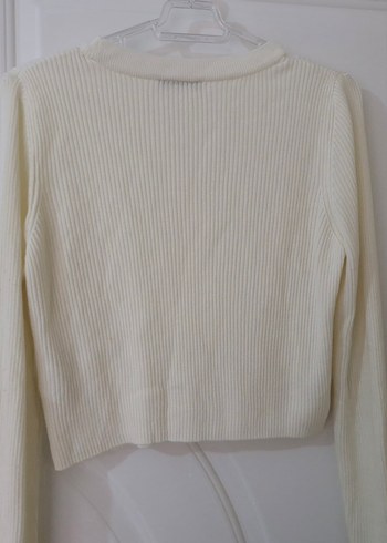 Lcw Beyaz Kadın Pamuklu İnce Triko Kazak - Görsel 3