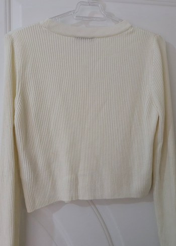 Lcw Beyaz Kadın Pamuklu İnce Triko Kazak - Görsel 4