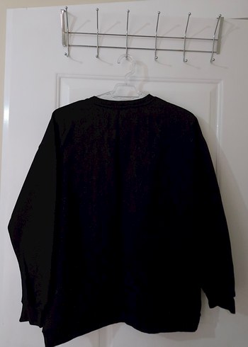 Lcw Siyah Uzun Kollu Rahat Sweatshirt - Görsel 3