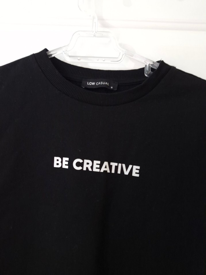 Lcw Siyah Uzun Kollu Rahat Sweatshirt - Görsel 2