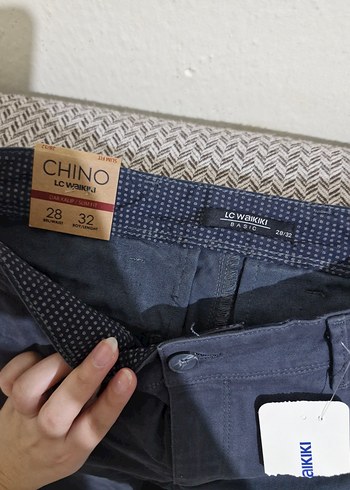 Düğmeli Gri Erkek Denim Pantolon - Görsel 5