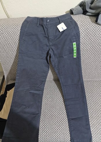 Düğmeli Gri Erkek Denim Pantolon - Görsel 3