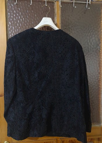 Siyah Nakışlı Düğmeli Kadın Takım - Görsel 5