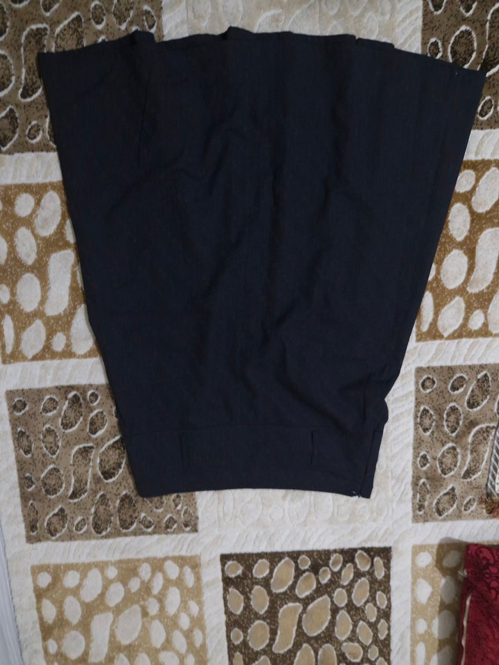 Düğmeli Lacivert Midi Etek - Görsel 2