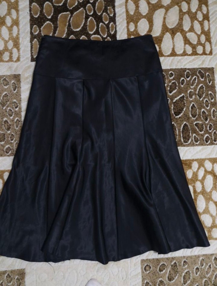 Siyah Nakışlı Uzun  Etek - Görsel 3