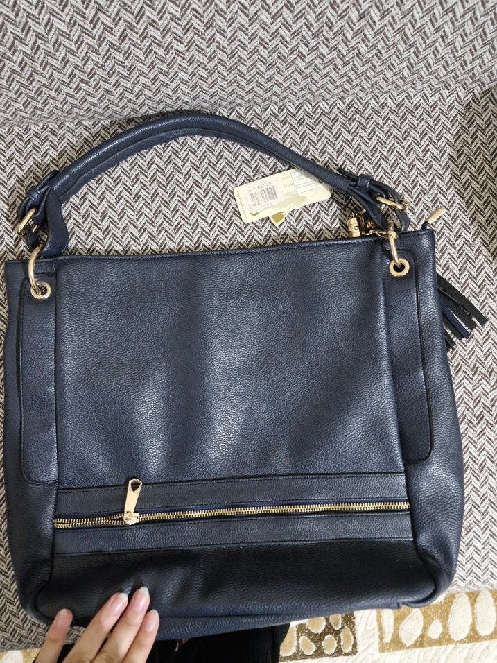 Kadın lacivert kol çanta - Görsel 4