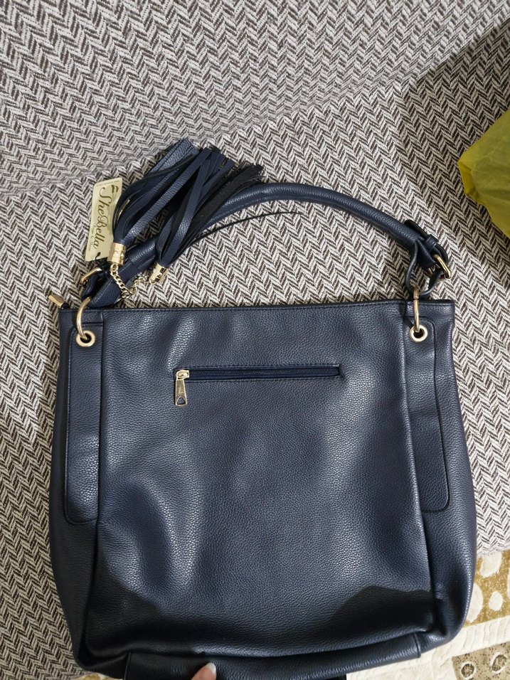 Kadın lacivert kol çanta - Görsel 3