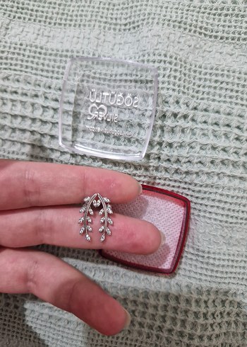 Beden pembe Renk Sogutlu Silver Gümüş Küpe