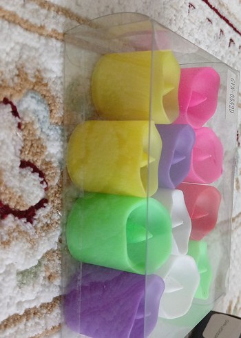 24 Parça Çok Renkli Akıllı  süs mum  parti malzemeleri kuru gül - Görsel 4