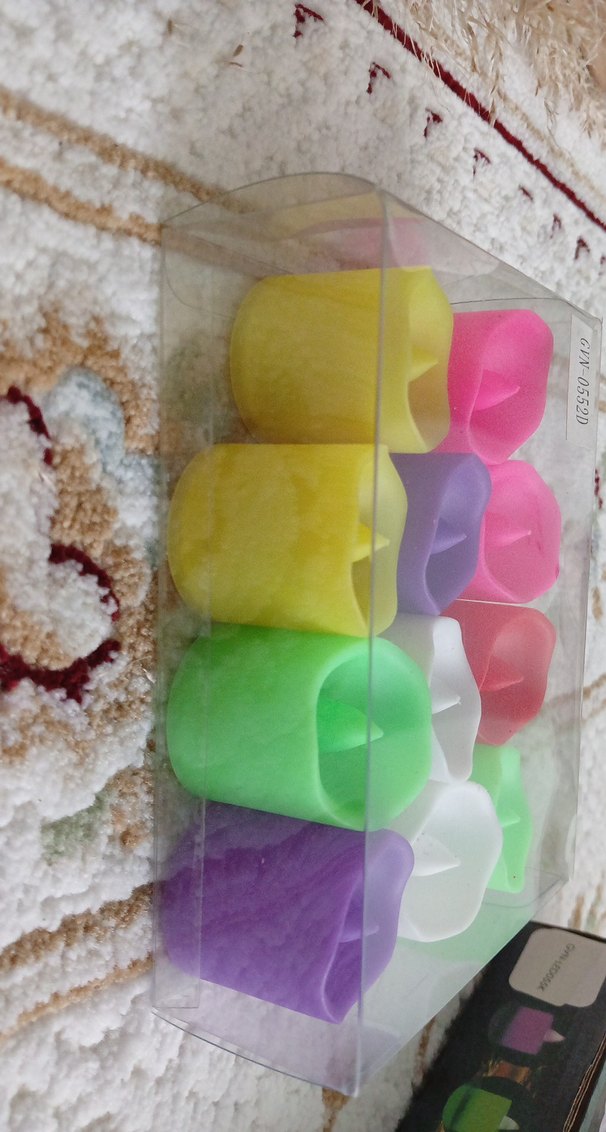 24 Parça Çok Renkli Akıllı  süs mum  parti malzemeleri kuru gül - Görsel 4