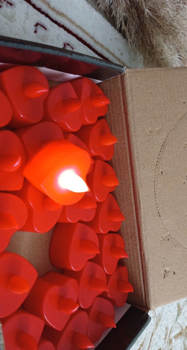 24 Parça Çok Renkli Akıllı  süs mum  parti malzemeleri kuru gül - Görsel 3