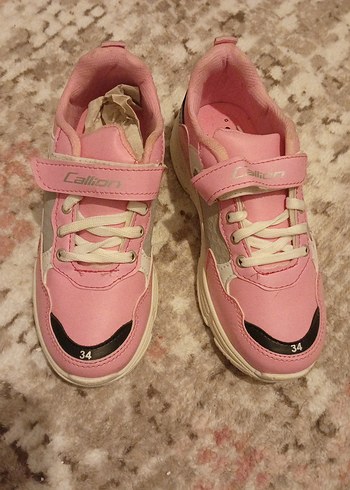 Kız Çocuk Pembe Bağcıklı Spor Ayakkabı - Görsel 2