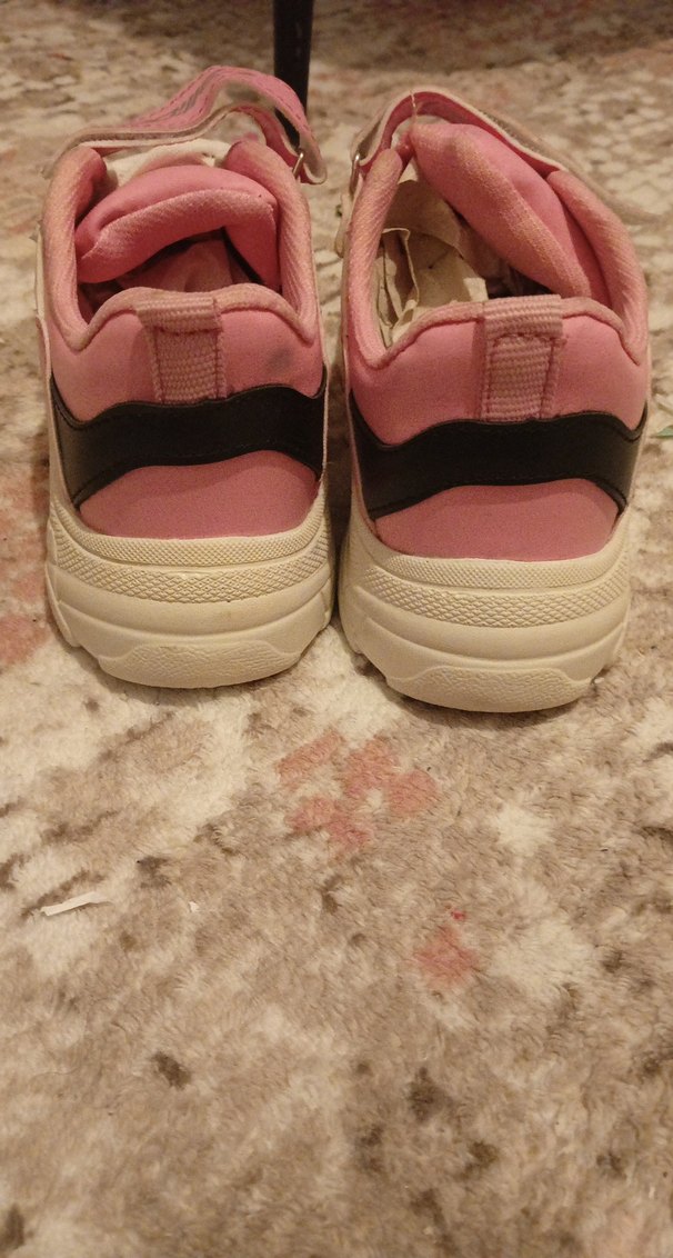 Kız Çocuk Pembe Bağcıklı Spor Ayakkabı - Görsel 3