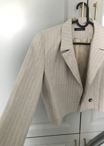 Kısa Blazer Ceket - Görsel 7