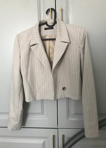 Kısa Blazer Ceket - Görsel 4