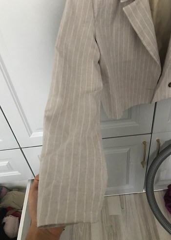 Kısa Blazer Ceket - Görsel 8