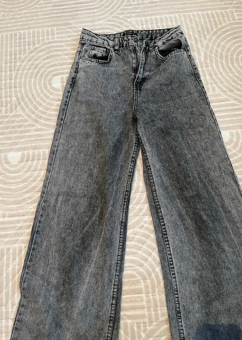 Gri Kadın Kot Pantolon - Görsel 5