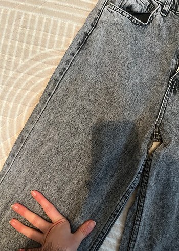 Gri Kadın Kot Pantolon - Görsel 3