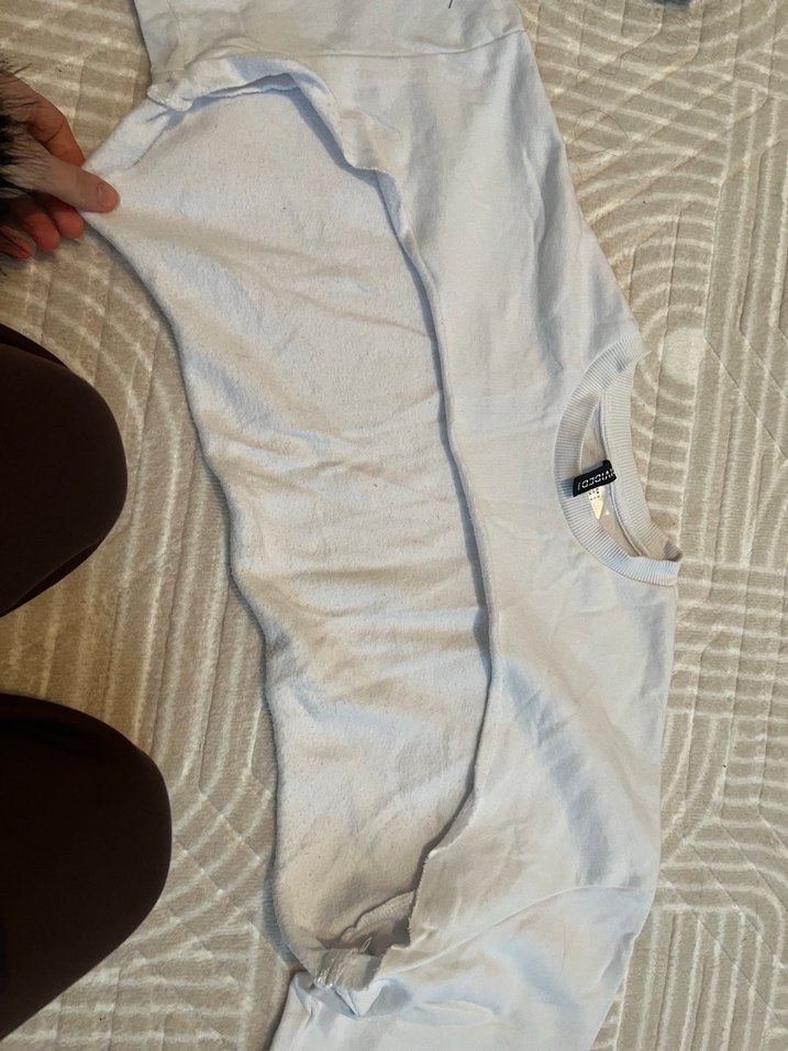 Beyaz hm kazak - Görsel 5