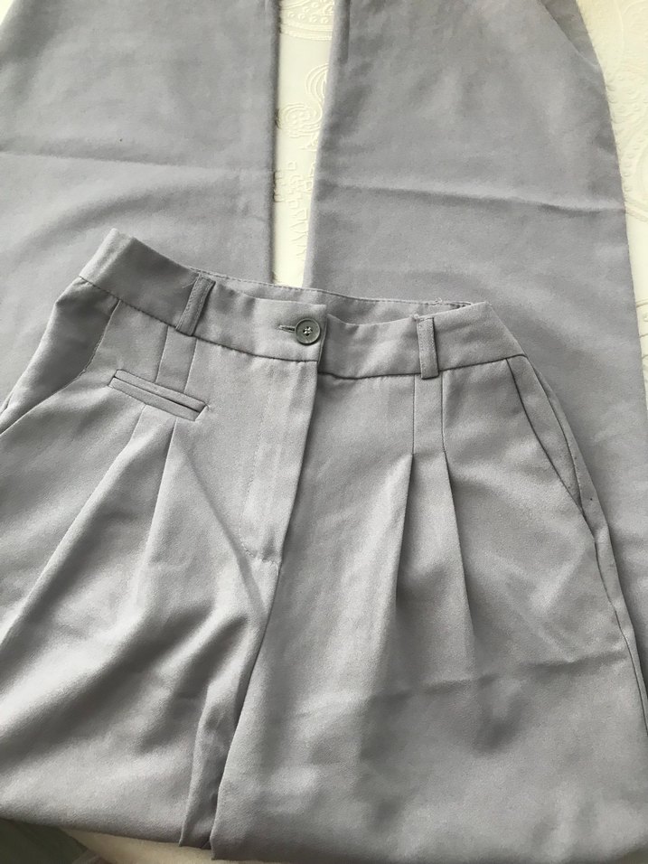 Gri Kumaş Pantolon - Görsel 3