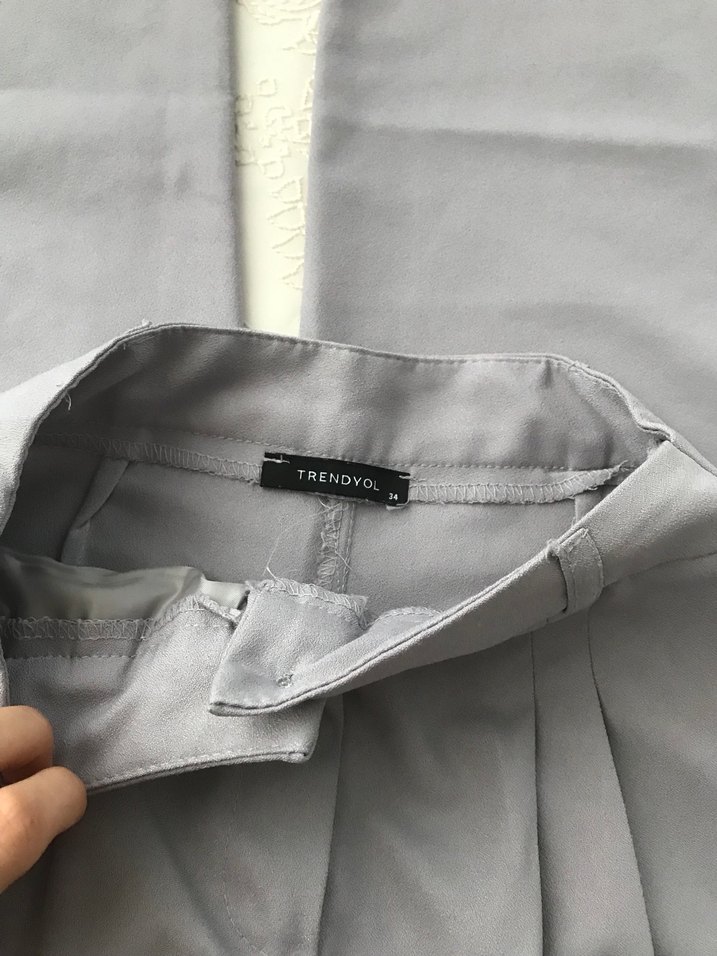 Gri Kumaş Pantolon - Görsel 2